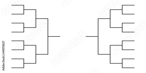 Sport tournament bracket championship template