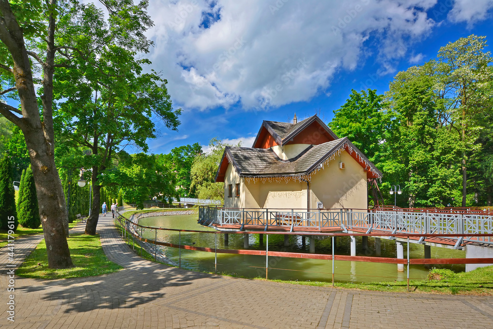 Spa town in southern Poland , which charm guests with their beauty and still immaculately clean air, Rymanow-Zdroj, Poland Spa town in southern Poland , which charm guests with their beauty and still immaculately clean air, Rymanow-Zdroj, Poland