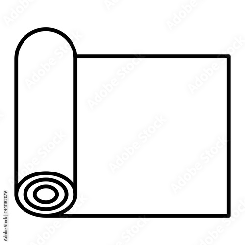 Vector Mat Outline Icon Design