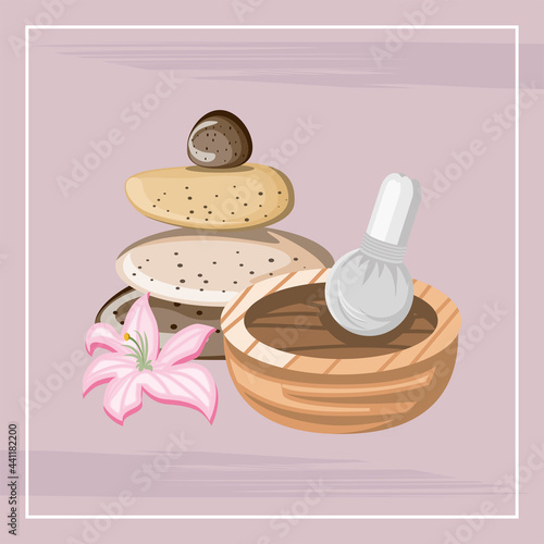 hot compress stones spa