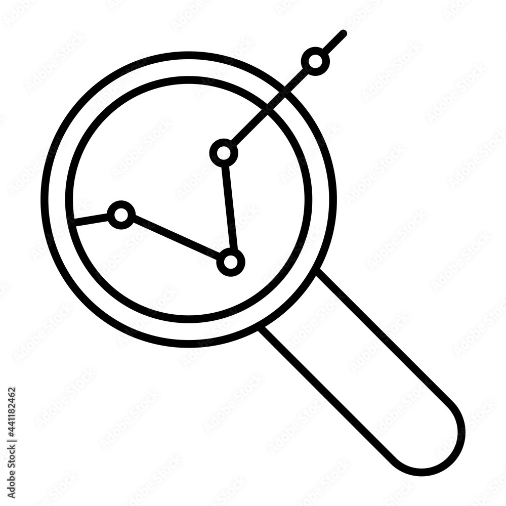 Vector Analysis Outline Icon Design Vector Analysis Outline Icon Design
