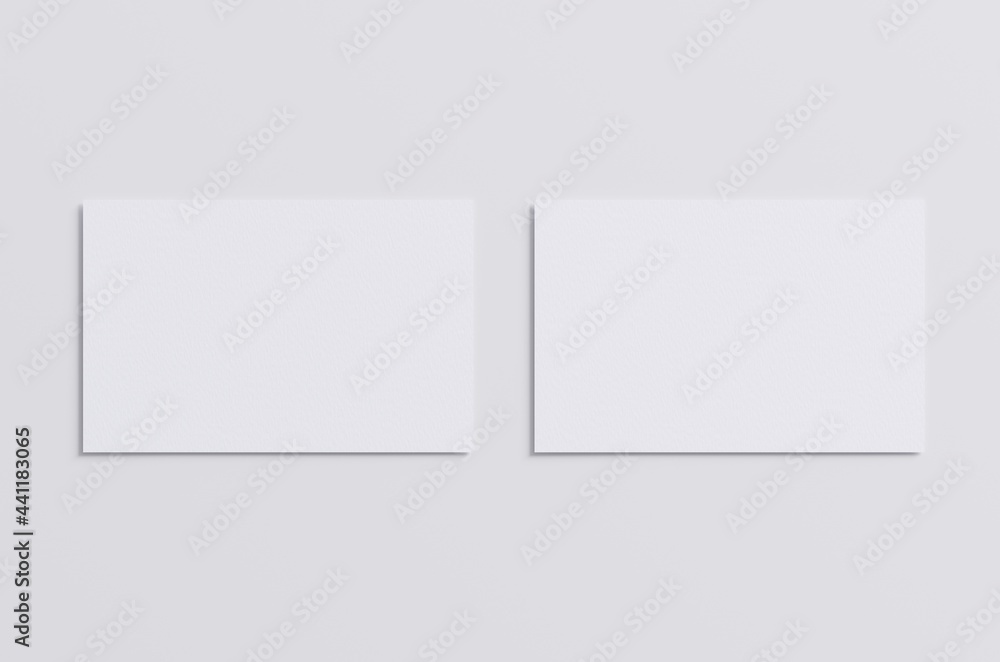 Business Card Mock-Up (85x55mm) 3D Illustration Business Card Mock-Up (85x55mm) 3D Illustration