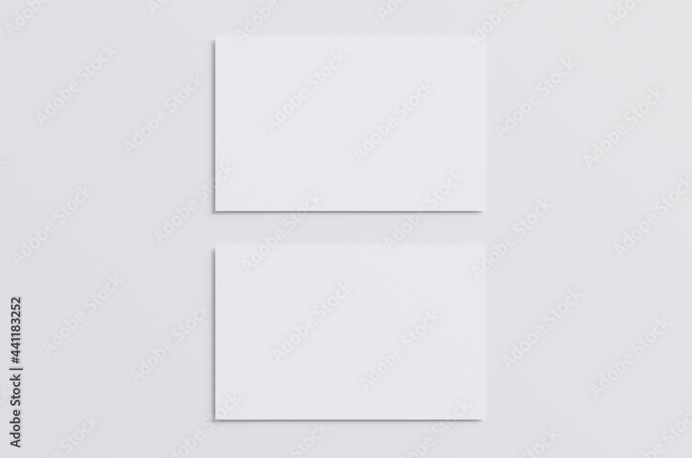 Business Card Mock-Up (85x55mm) 3D Illustration Business Card Mock-Up (85x55mm) 3D Illustration