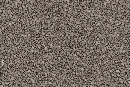 brown stones gravel ground floor
