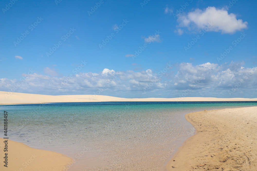 Paradise lagoons in the desert of northeastern Brazil Paradise lagoons in the desert of northeastern Brazil