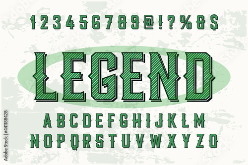 classic lettering, alphabet font, black style background,  typeface vector