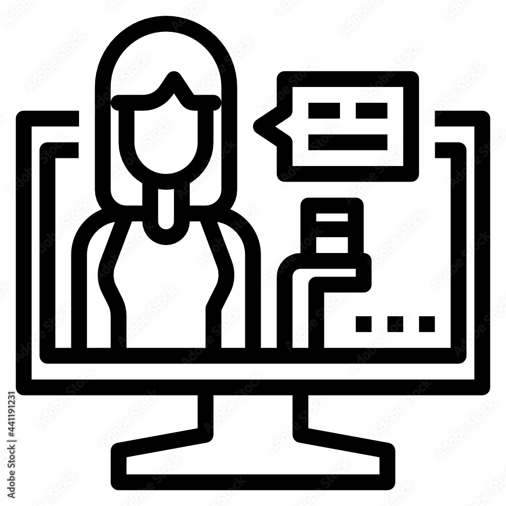 advertising line icon advertising line icon