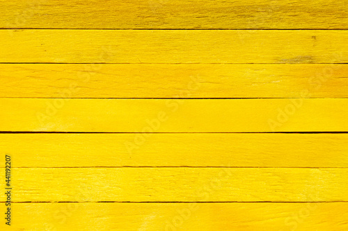Wallpaper Mural Yellow color wood plank use as textured background, frame, decoration with copy space Torontodigital.ca