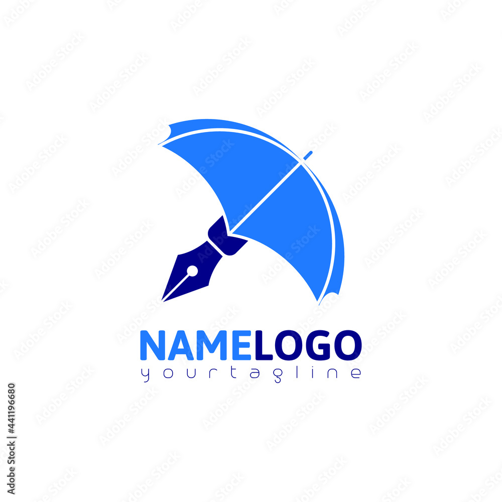Obraz premium pen umbrella logo