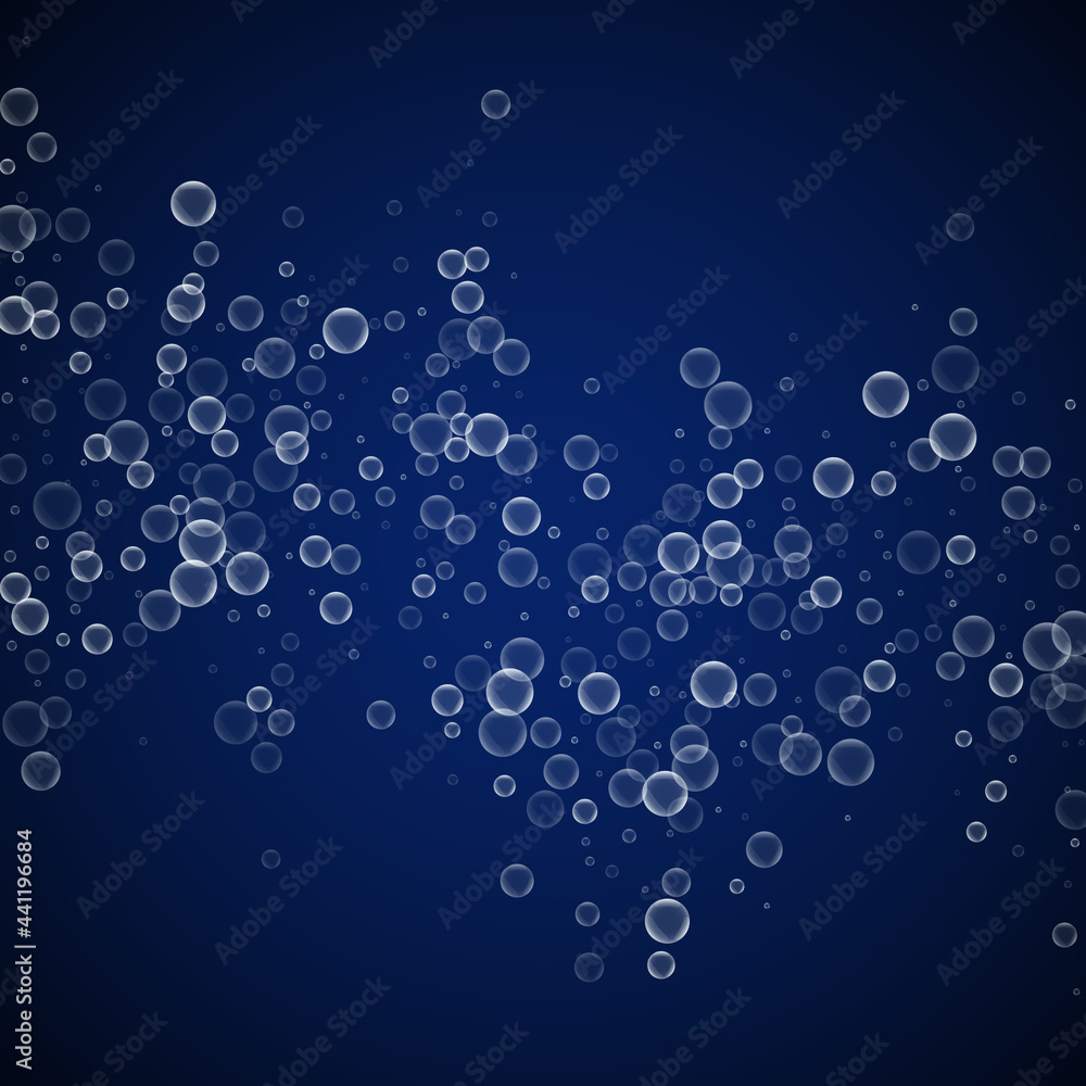 Soap bubbles abstract background. Blowing bubbles