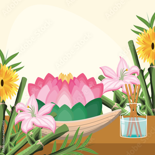 lotus flowers sticks aroma