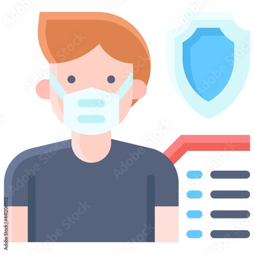 Immune system icon, Vaccine Development related vector