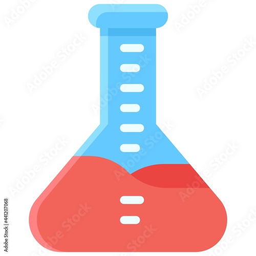 Erlenmeyer flask icon, Vaccine Development related vector