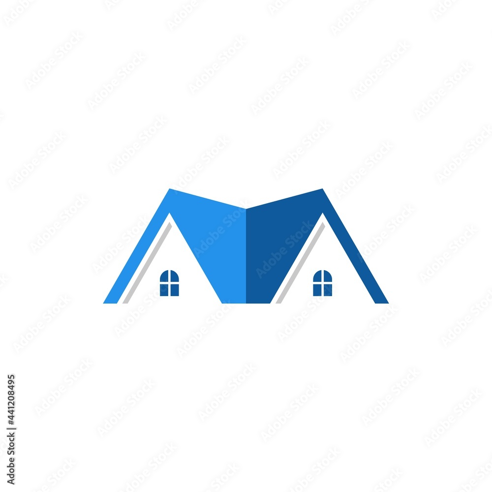 Minimalist roof real estate logo Minimalist roof real estate logo