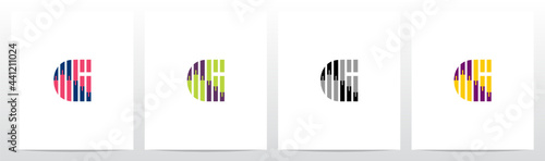 Candle Stick Pattern Forming Letter Logo Design G