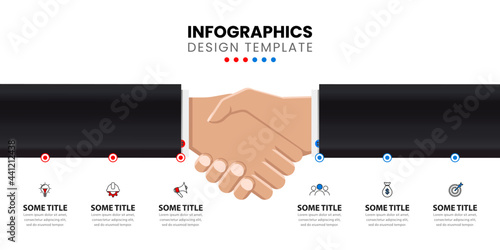 Infographic design template. Creative concept with 6 steps