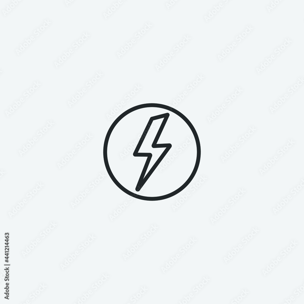 Electricity vector icon for web and design Electricity vector icon for web and design