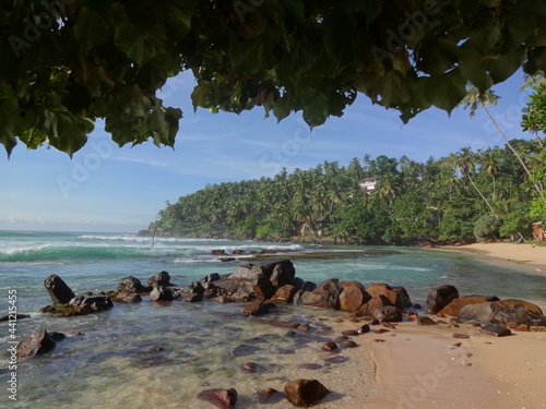 Fototapeta Naklejka Na Ścianę i Meble -  Beach near the city of Mirissa, Sri Lanka.