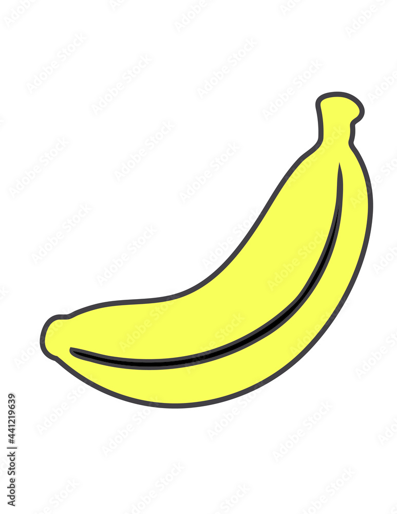 Banana colorful drawing design.
