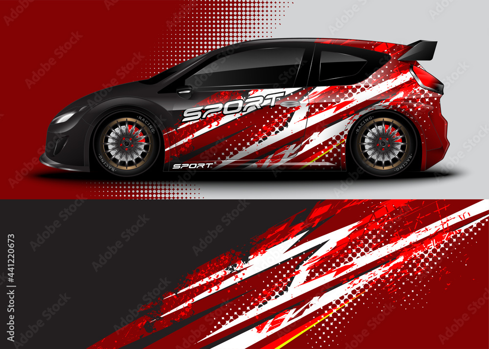 Sport car wrap design and vehicle livery Sport car wrap design and vehicle livery