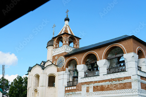 Suzdal, Russia. Spaso-Evfimiev monastery - Male monastery. Bell tower of the Nativity of St. John the Baptist photo