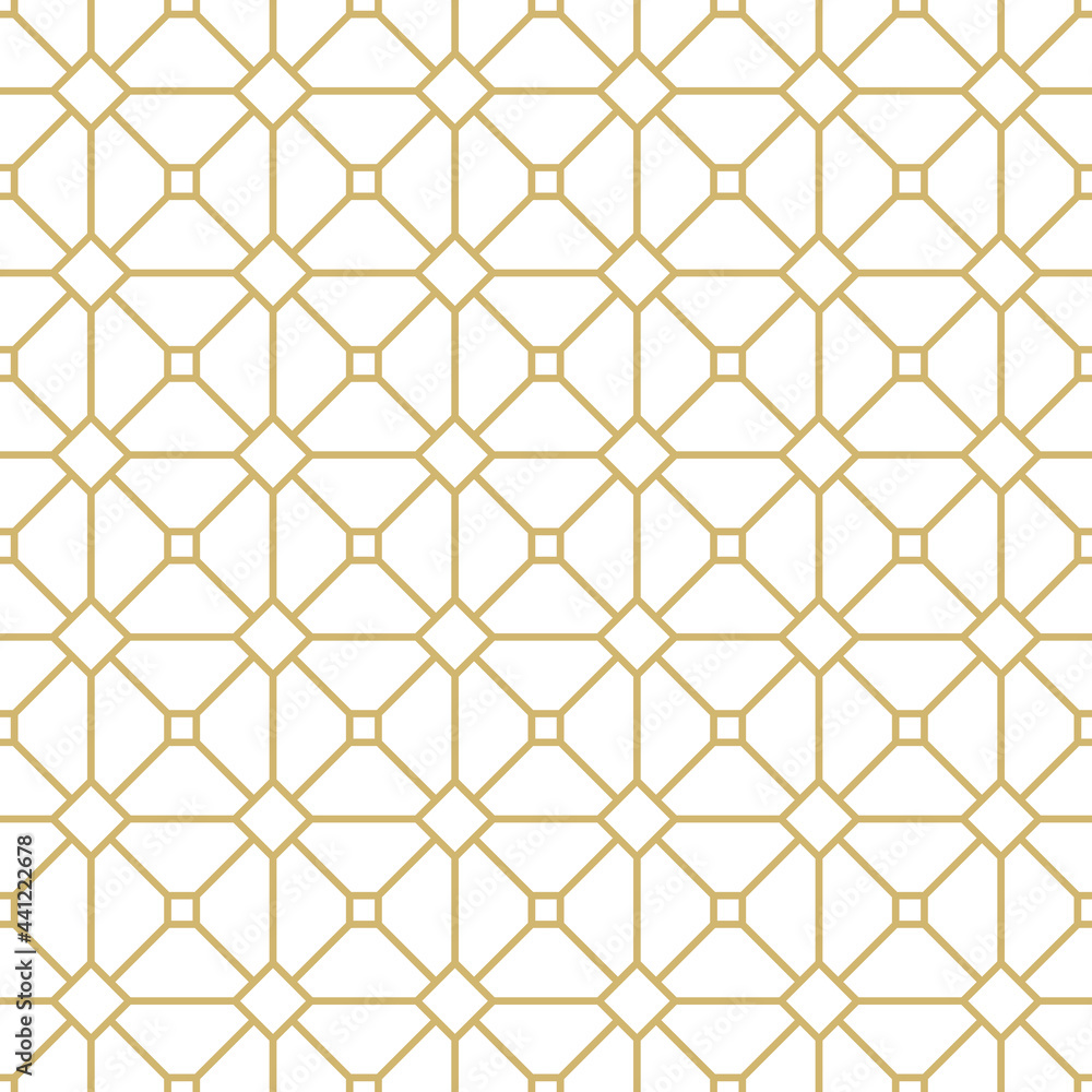 Abstract geometric pattern gold and white ornament. Seamless pattern for web, textile and wallpapers Abstract geometric pattern gold and white ornament. Seamless pattern for web, textile and wallpapers