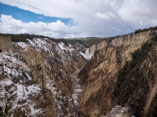 View of Yellowstone Lower Falls