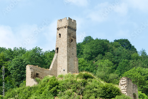 Castle ruin in Monreal, Eifel, Germany