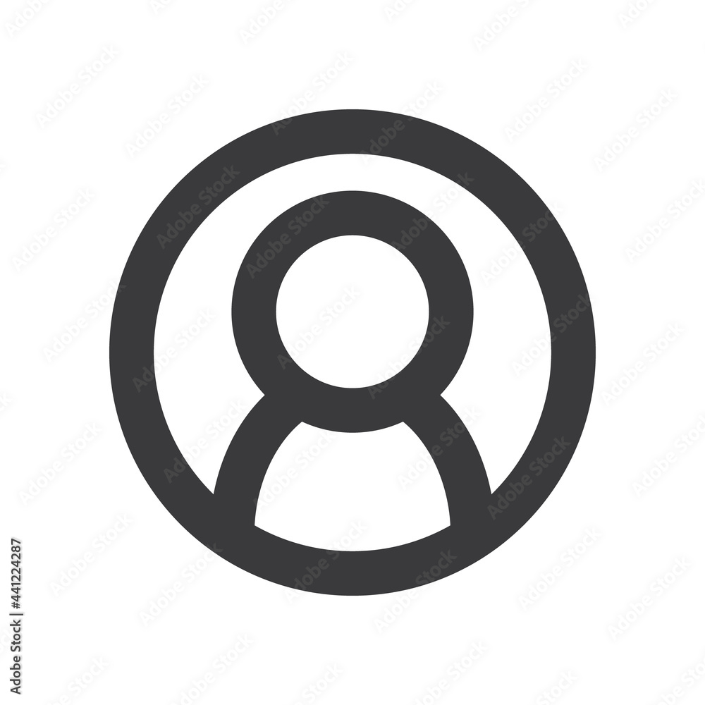 User icon. Human person symbol. Avatar login sign. User icon. Human person symbol. Avatar login sign.