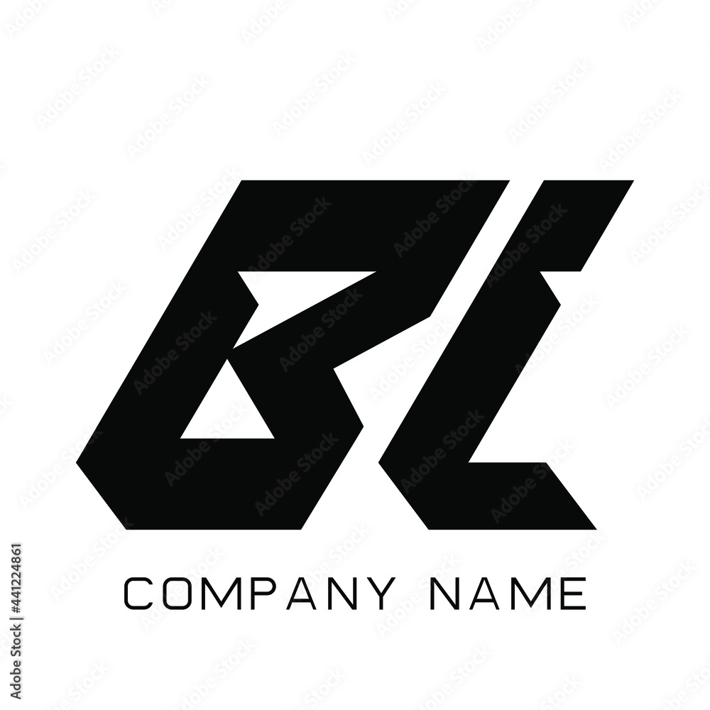 Obraz premium BL, B L, LB,L B, Abstract Letters Logo Monogram.