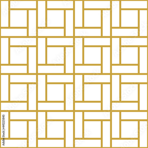 Vector seamless pattern. Modern stylish texture. Repeating geometric tiles with striped squares.