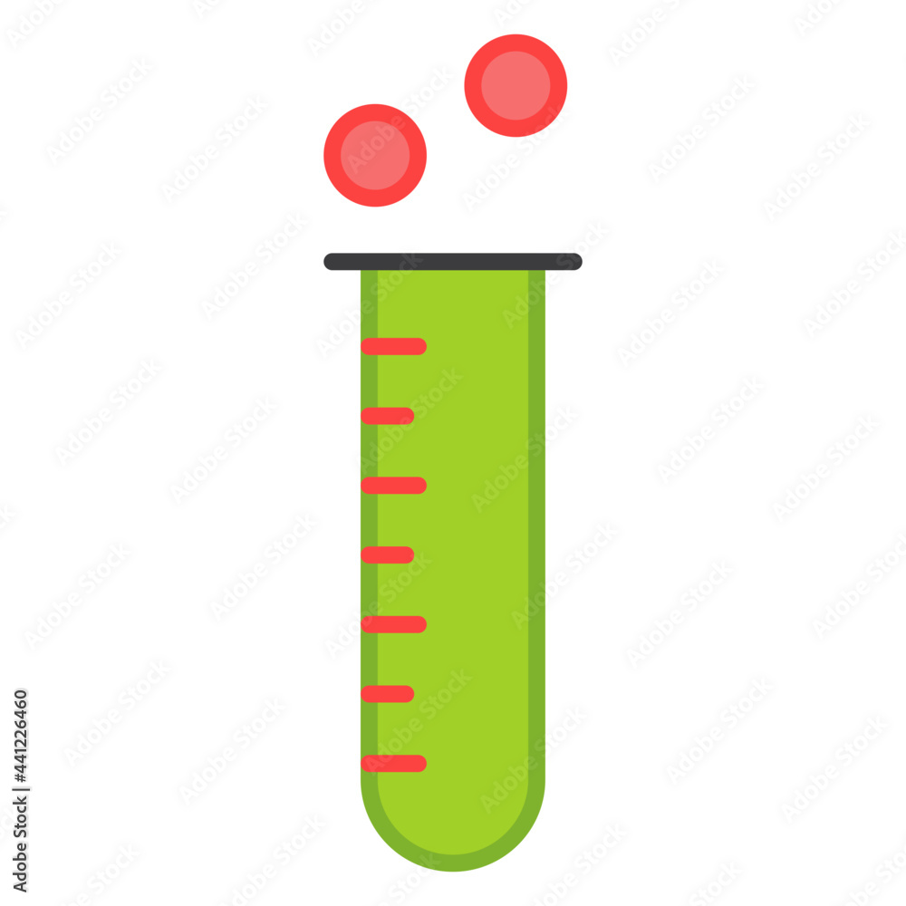 Editable flat icon of blood sample, editable vector Editable flat icon of blood sample, editable vector