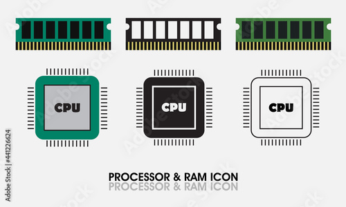 RAM,RAM icon, processor, random access memory, random access memory vector, random access memory icon, processor icon, processor, CPU