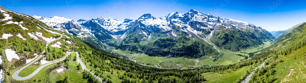 landscape at the Grossglockner Mountain in Austria