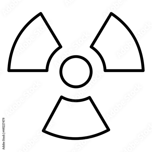 A linear design, icon of radiation