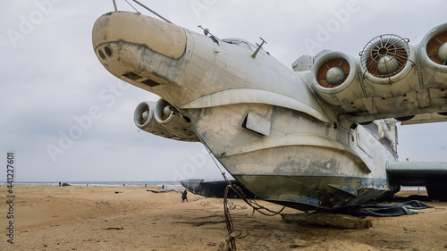 Obraz na płótnie Rocket ship-ekranoplan project 903