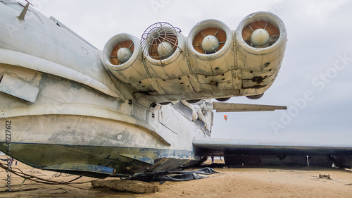 Obraz na płótnie Rocket ship-ekranoplan project 903