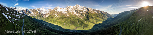 landscape at the Grossglockner Mountain in Austria