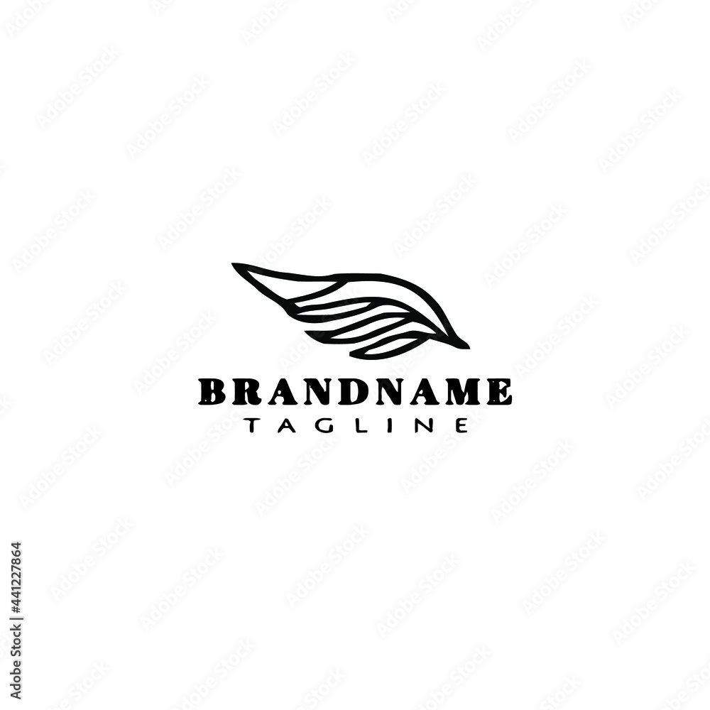 angel wings icon design template vector logo angel wings icon design template vector logo