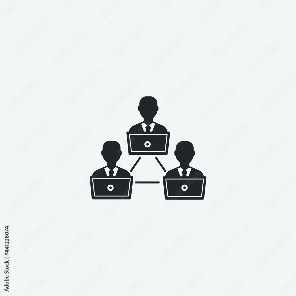 Networking vector icon for web and design Networking vector icon for web and design