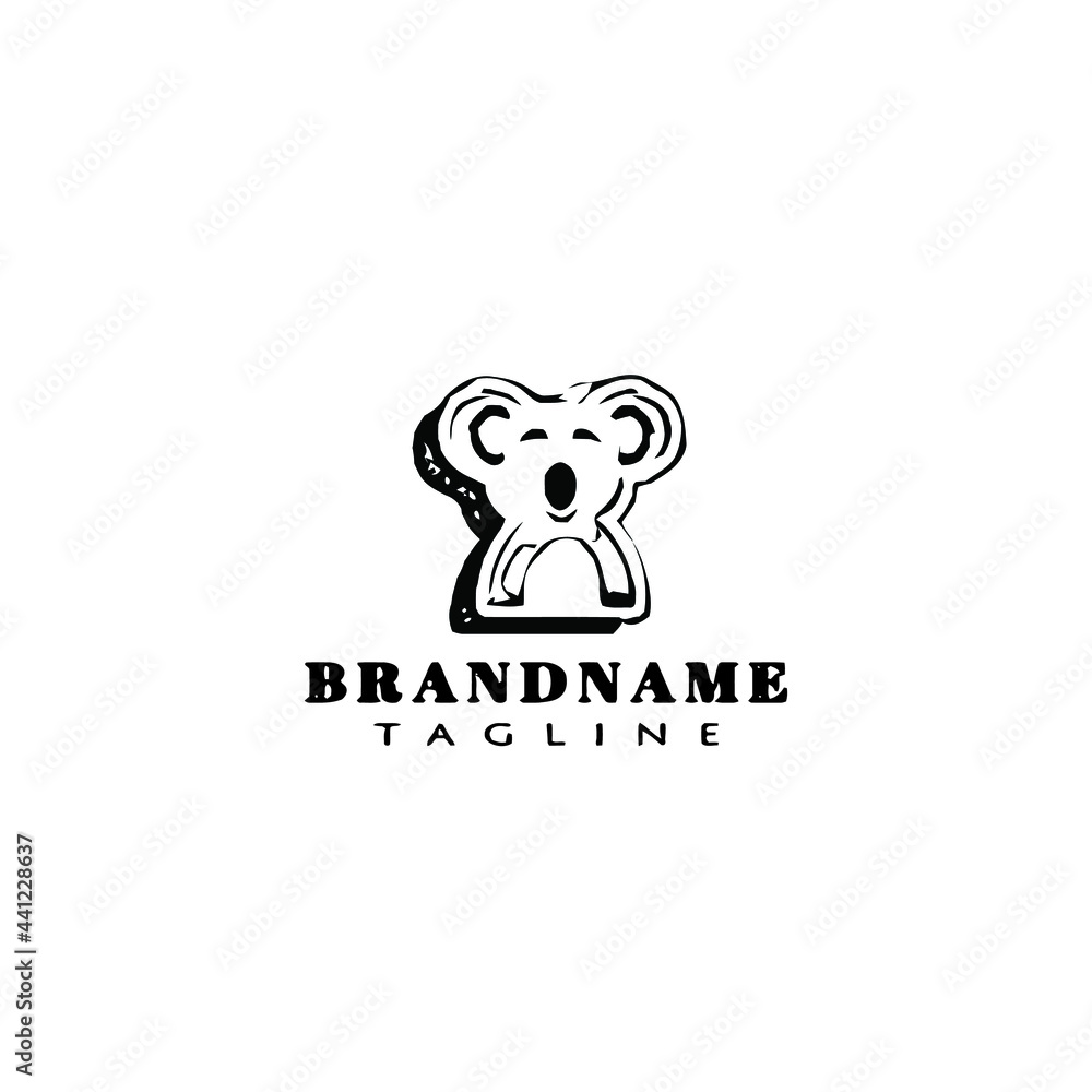 cute koala logo template icon vector illustration cute koala logo template icon vector illustration
