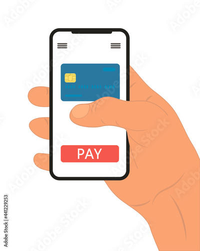 hand holding a phone