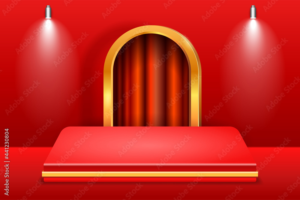 3d rendering studio background for product presentation, studio background creative red and golden gradient.eps 3d rendering studio background for product presentation, studio background creative red and golden gradient.eps