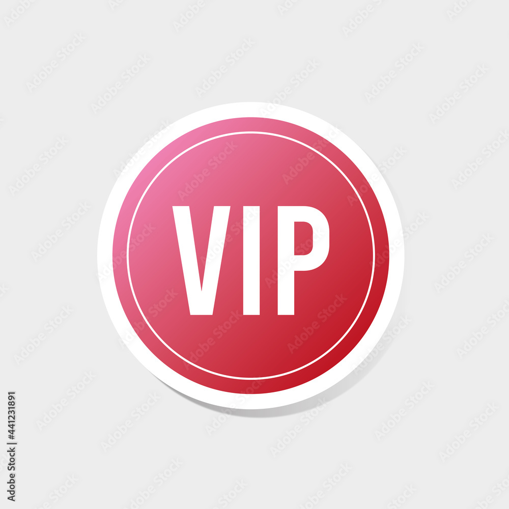 red sticker business circle 3d icon vip red sticker business circle 3d icon vip