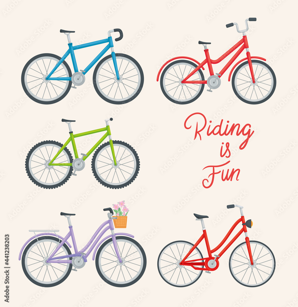 set of bikes set of bikes