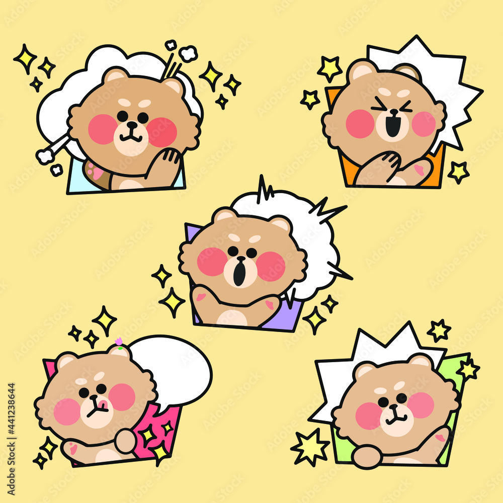 Energetic Teddy Bear Expression Doodle Illustration Set Premium Vector Energetic Teddy Bear Expression Doodle Illustration Set Premium Vector