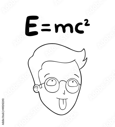 Funny face and relativity theory formula