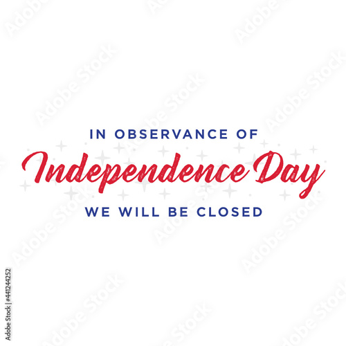 We Will Be Closed Sign, Closed Sign, 4th of July Banner, Fourth of July Closed, Holiday Banner, Independence Day Background, July 4th Background, 4th of July Background, Parade Background, Patriotic
