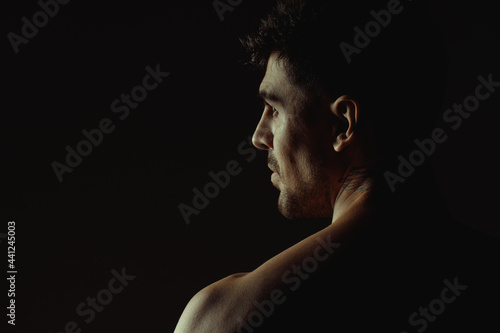 Portrait of an casual man, Stylish businessman, Portrait of the beautiful posing in a Studio, Gray background, Stylish man,