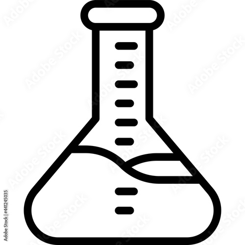 Erlenmeyer flask icon, Vaccine Development related vector